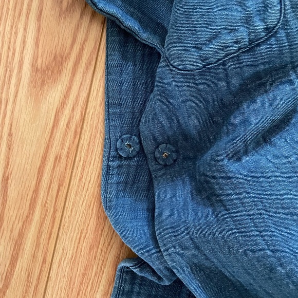 Zara Chambray Long Duster Jacket - Picture 5 of 5